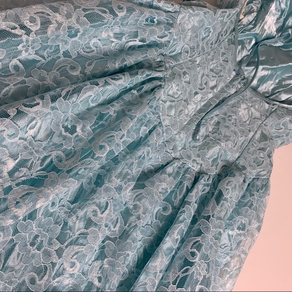 Vintage union made satin and lace Cinderella Dress - Picture 5 of 6